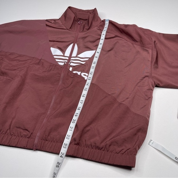 Adidas Track Jacket Full Zip Trefoil Mauve Outdoor Athletic Street Running New - Picture 11 of 16